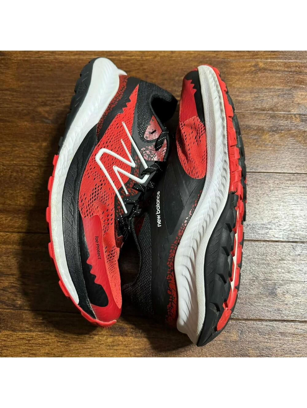 NEW BALANCE MEN'S DYNASOFT NITREL V5 TRAIL RUNNING SHOE RED BLACK SIZE 11 *READ - Picture 3 of 14